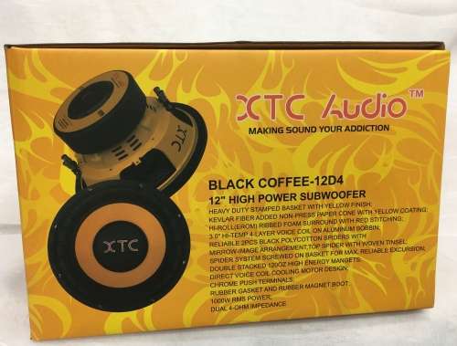 XTC BLACK COFFEE 12 INCH SUBWOOFER 8000W DVC